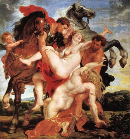 The Abduction of the Daughters of Leucippus by Paul Rubens