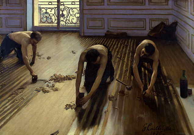 Les raboteurs de parquet de Gustave Caillebotte (1848 – 1894)